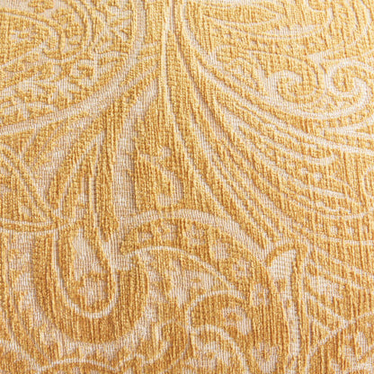 Goldenrod paisley square indoor-outdoor pillow 24 inch - stylish home accent (Image2).