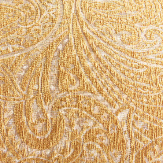 Goldenrod paisley square indoor-outdoor pillow 24 inch - stylish home accent (Image2).