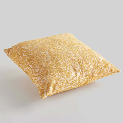 Goldenrod paisley square indoor-outdoor pillow 24 inch - stylish home accent (Image6).