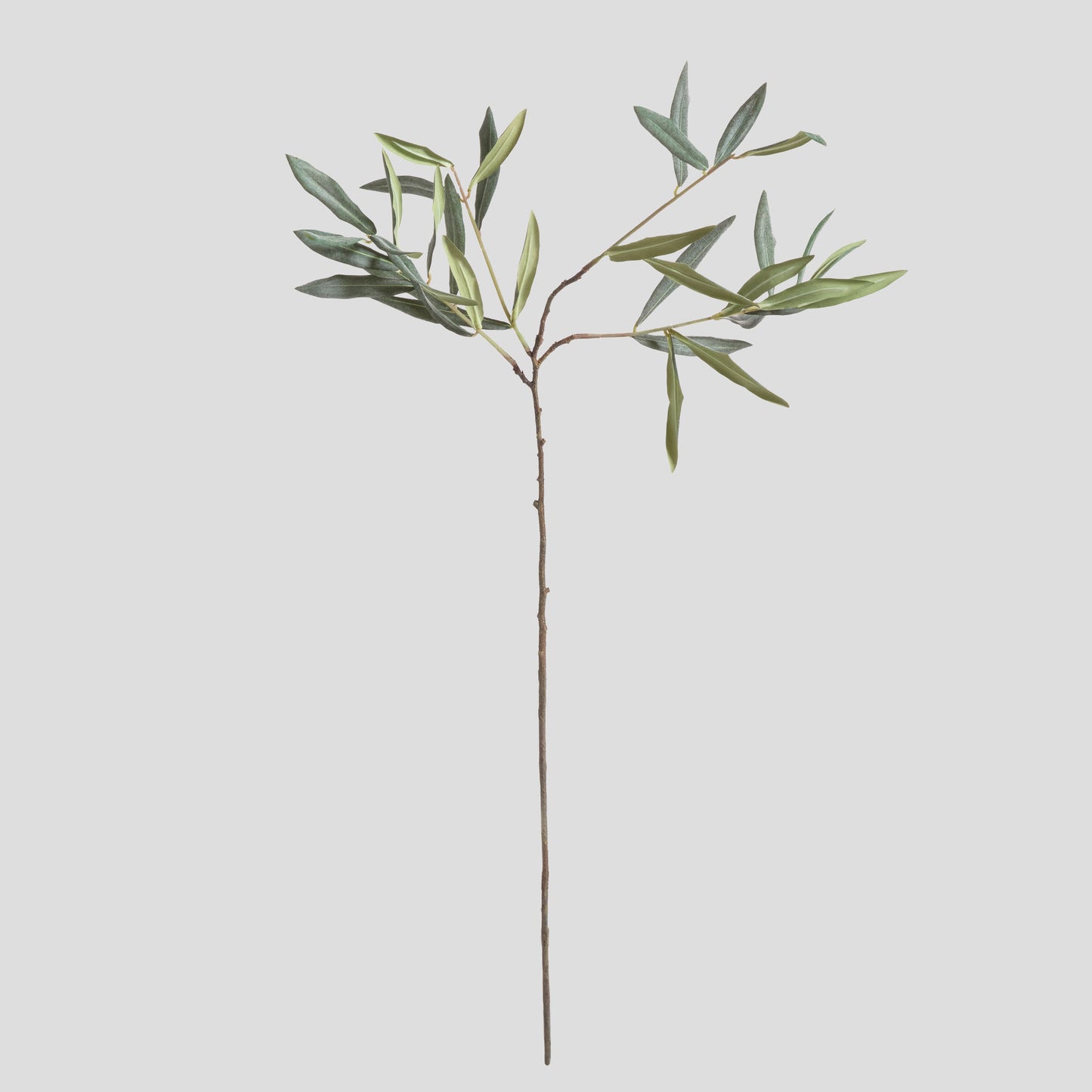 Gray-green faux olive stems (set of 4) - stylish home accent (Image1).