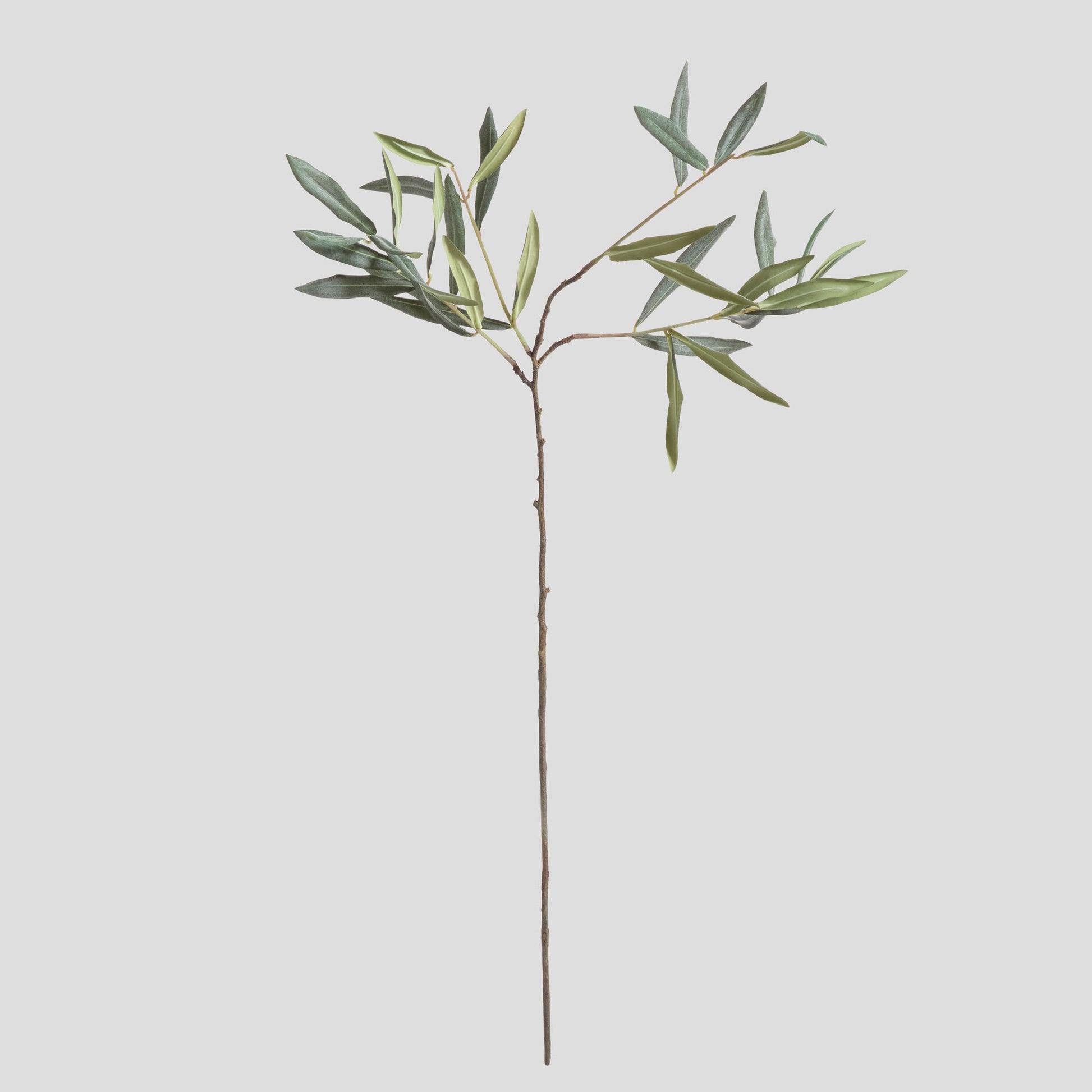 Gray-green faux olive stems (set of 4) - stylish home accent (Image1).