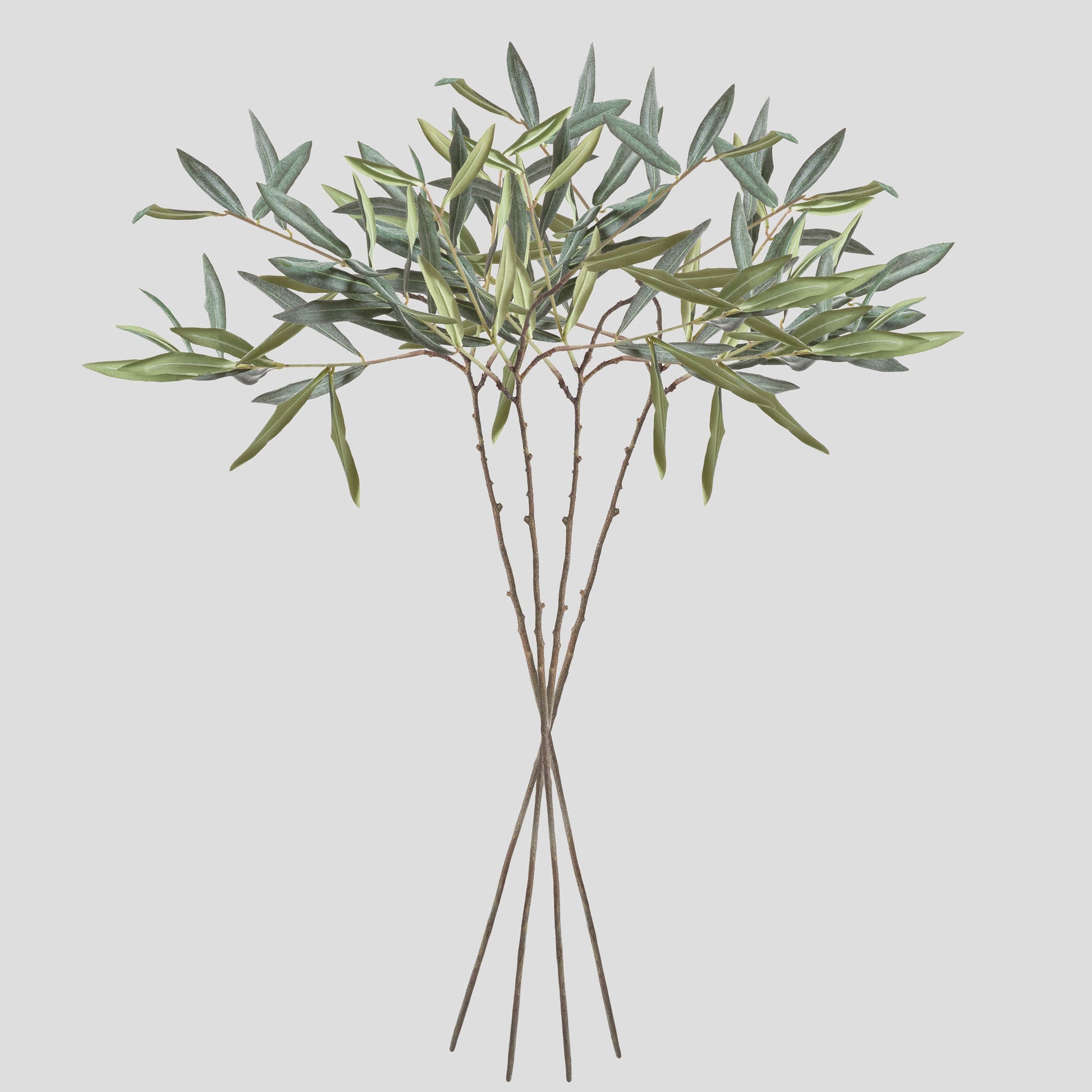 Gray-green faux olive stems (set of 4) - stylish home accent (Image2).