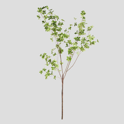 Green faux black olive branches (set of 2) - stylish home accent (Image1).