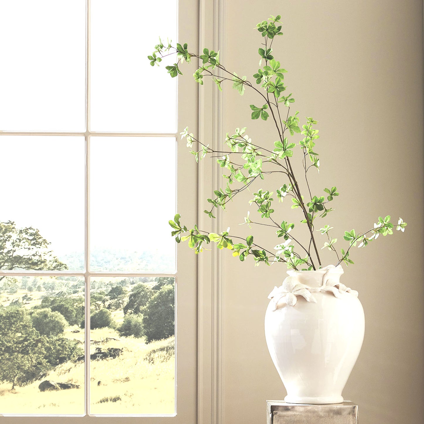 Green faux black olive stems (set of 4) - stylish home accent (Image4).
