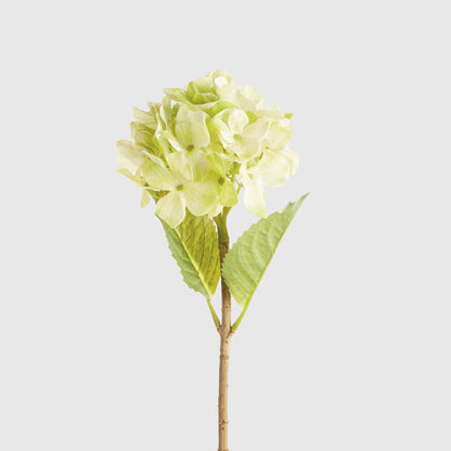 Green faux hydrangea stems (set of 6) - stylish home accent (Image4).