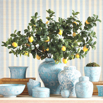 Green faux lemon stems (set of 4) - stylish home accent (Image3).