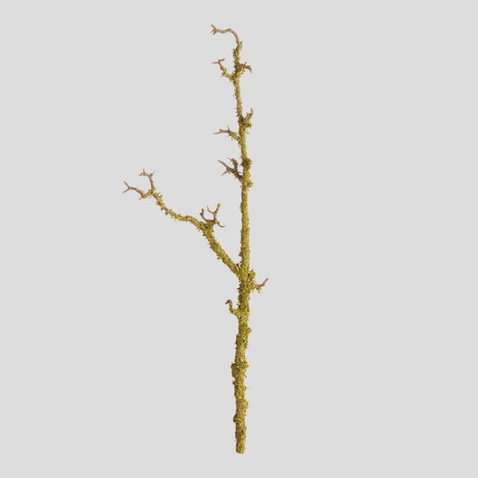 Green faux lichen branches (set of 2) - stylish home accent (Image1).