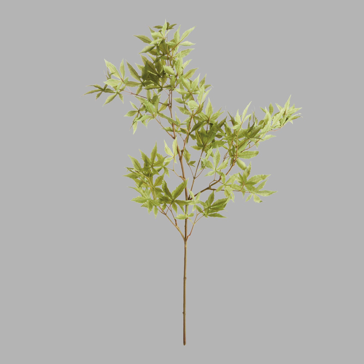 Green faux maple leaf branches (set of 2) - stylish home accent (Image1).