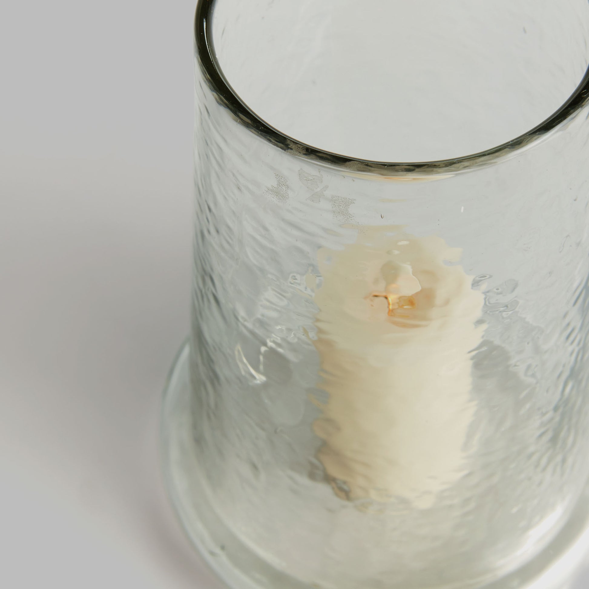 Hammered glass small hurricane - stylish home accent (Image3).