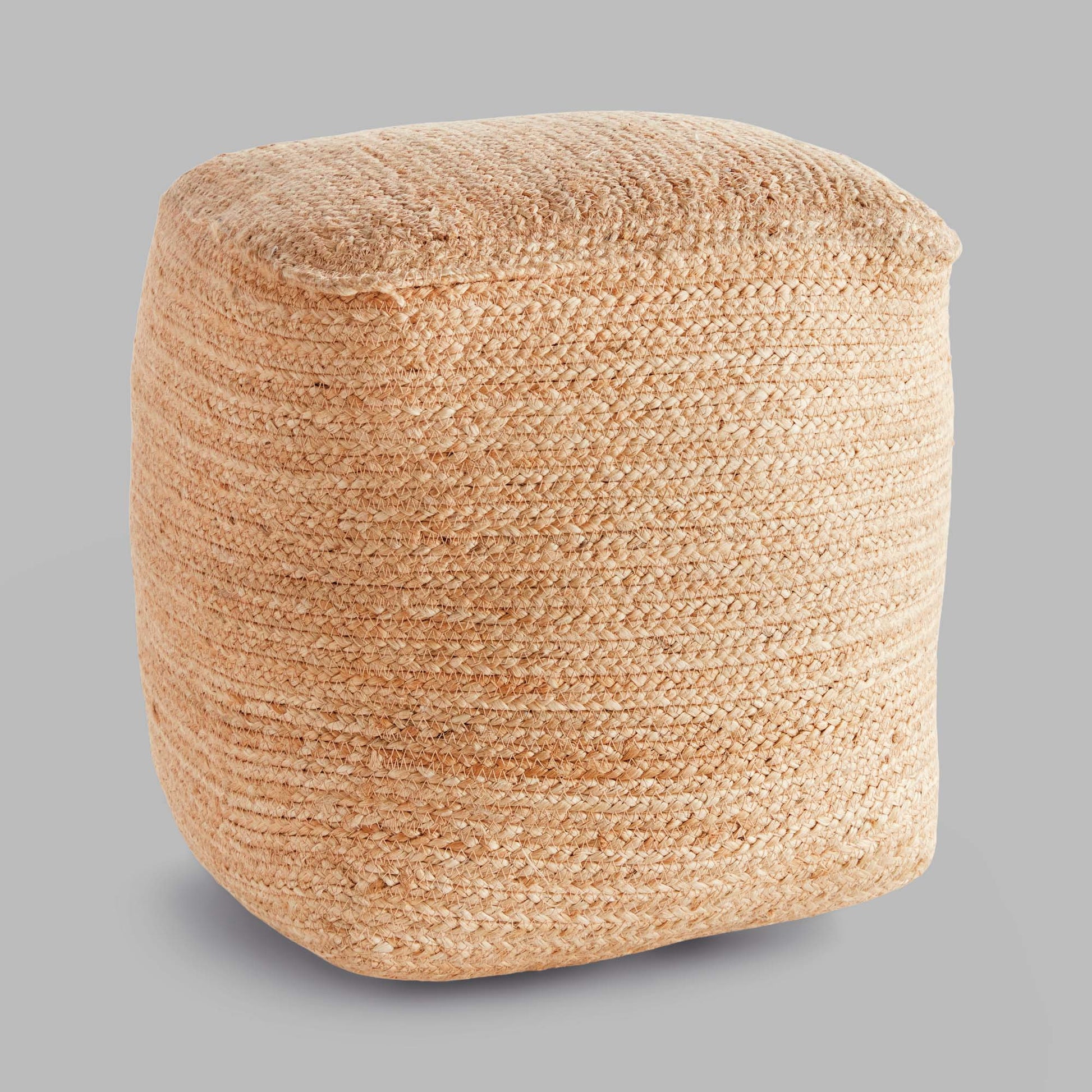Jute square pouf - stylish home accent (Image5).