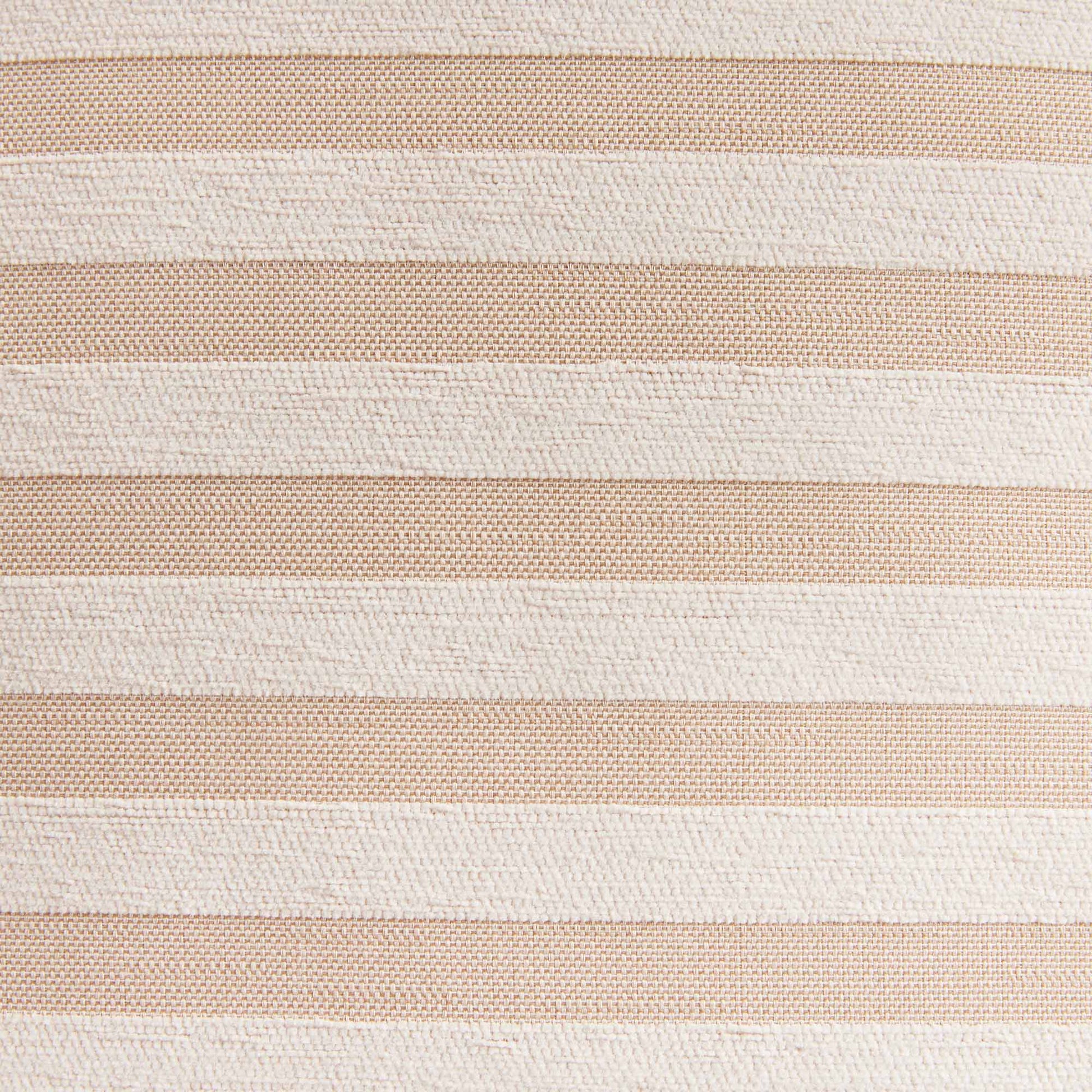 Khaki cream striped square pillow for home decor and accessories.