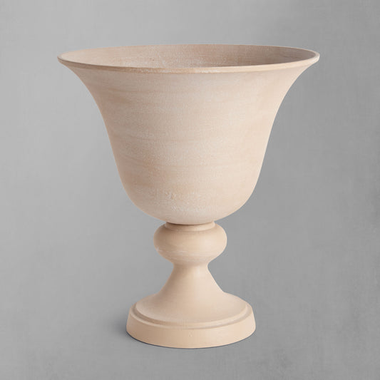 Large sandstone vase - stylish home accent (Image1).