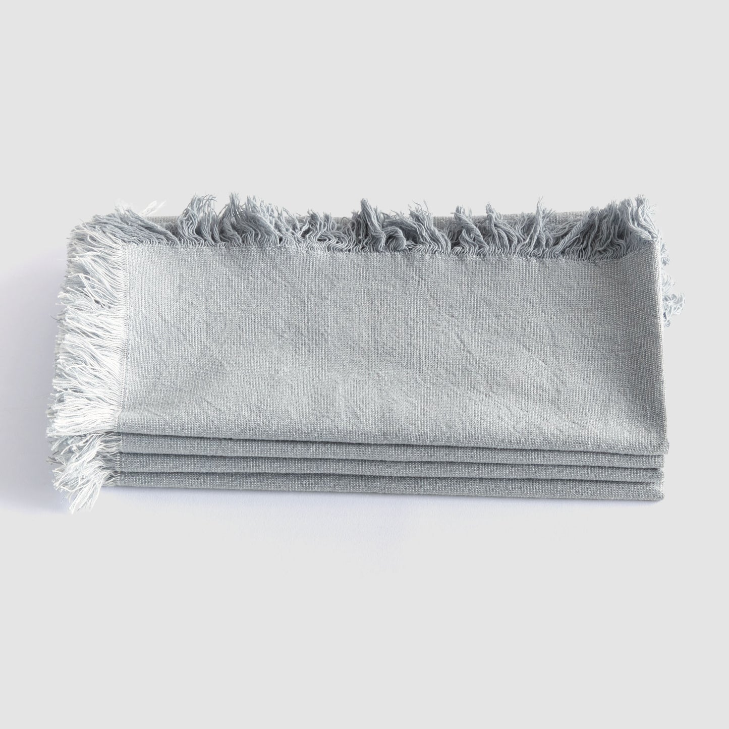 Light blue cotton dinner napkins (set of 4) - stylish home accent (Image3).