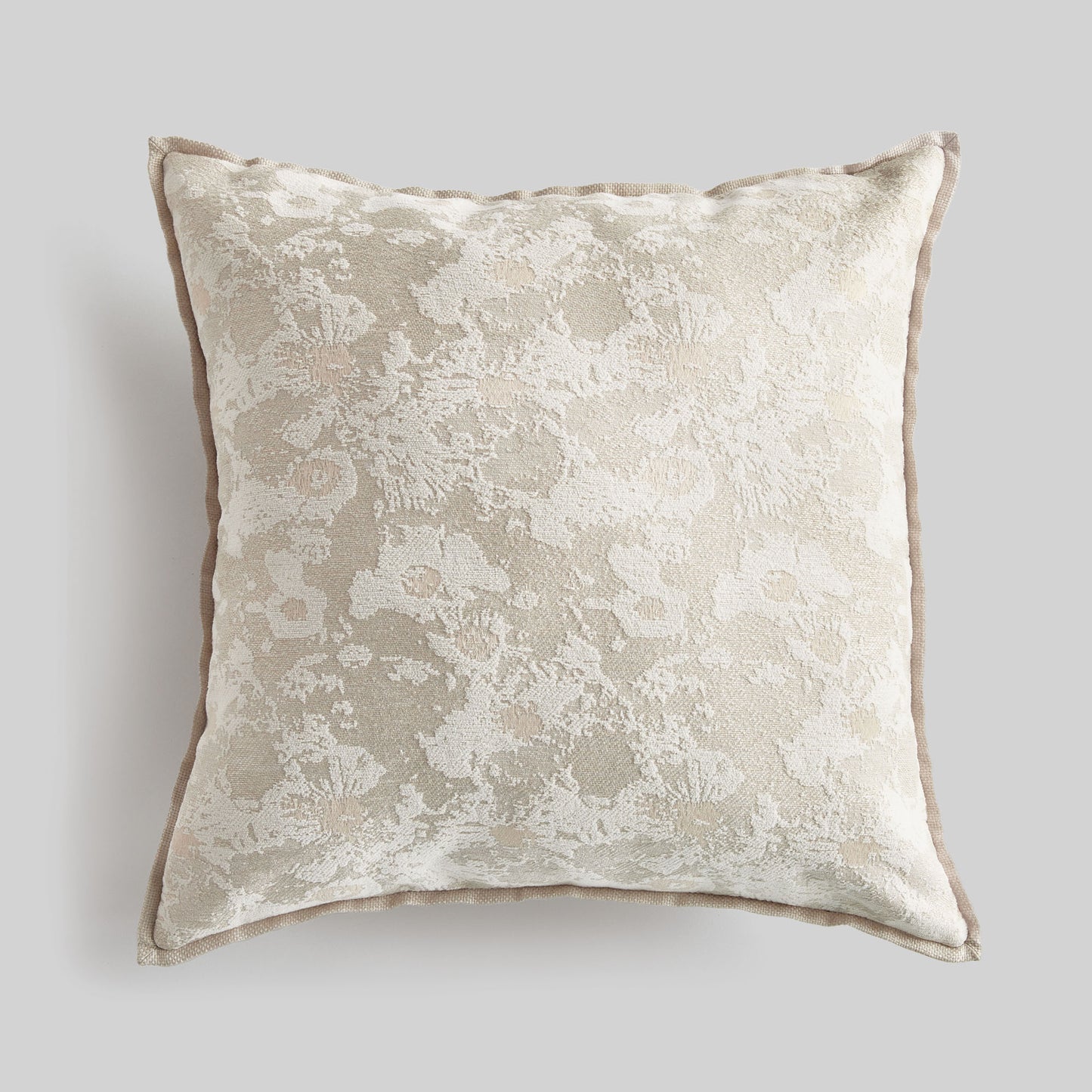 Light gray abstract square indoor-outdoor pillow 24 inch - stylish home accent (Image1).