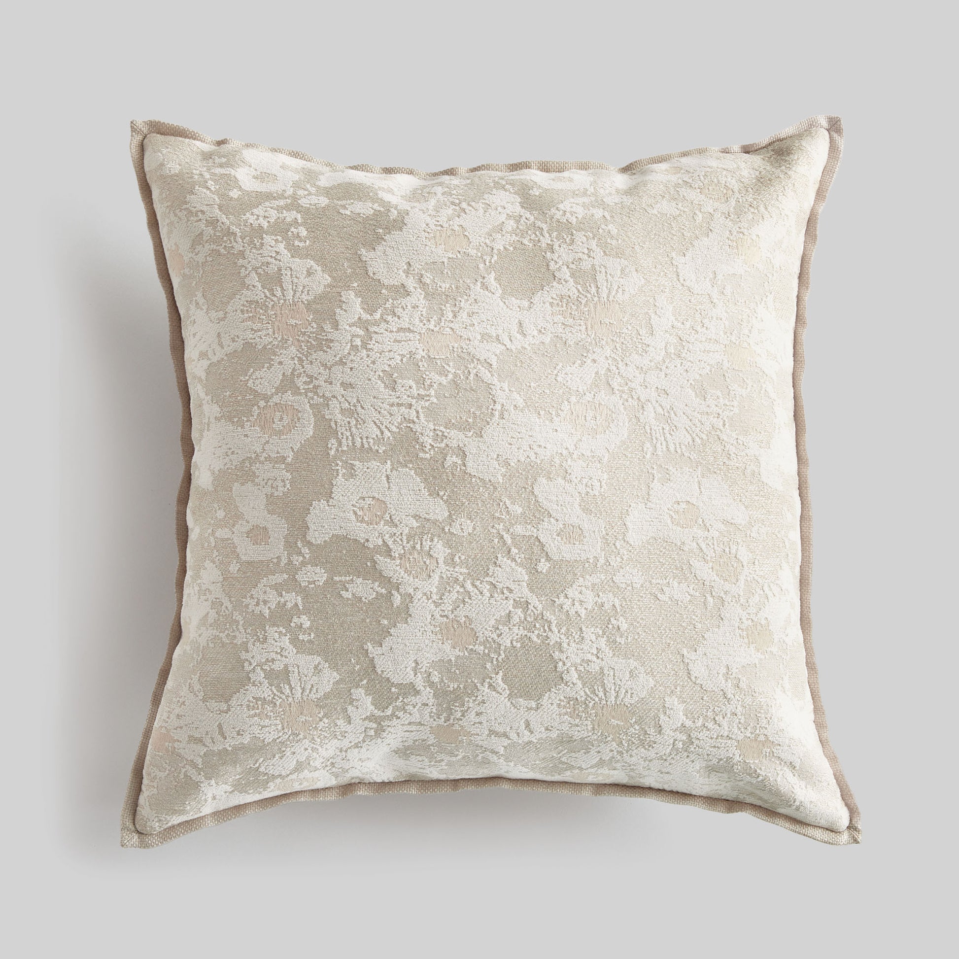 Light gray abstract square indoor-outdoor pillow 24 inch - stylish home accent (Image1).