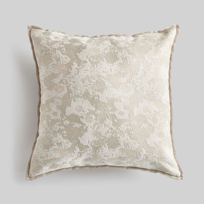 Light gray abstract square indoor-outdoor pillow 24 inch - stylish home accent (Image1).