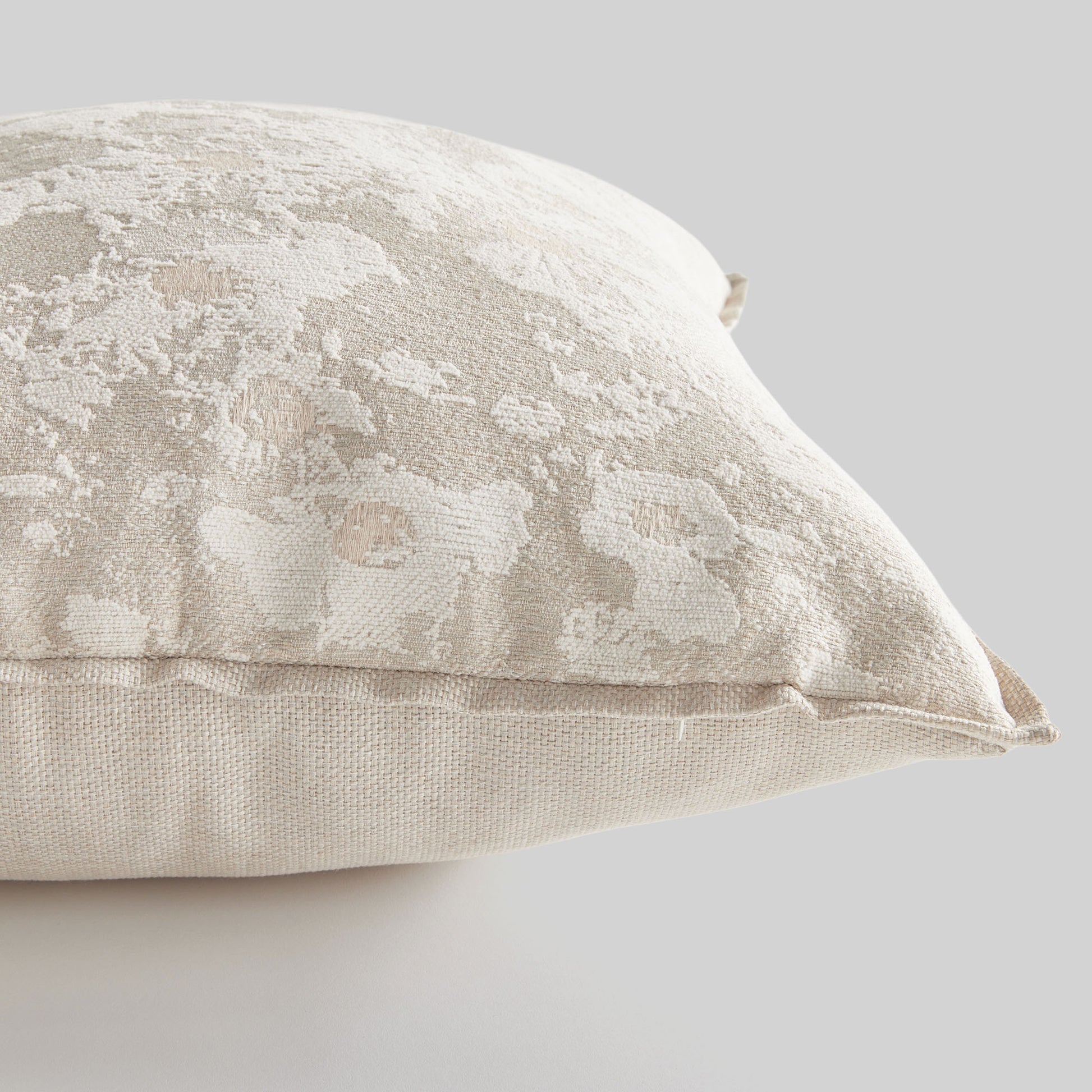 Light gray abstract square indoor-outdoor pillow 24 inch - stylish home accent (Image4).