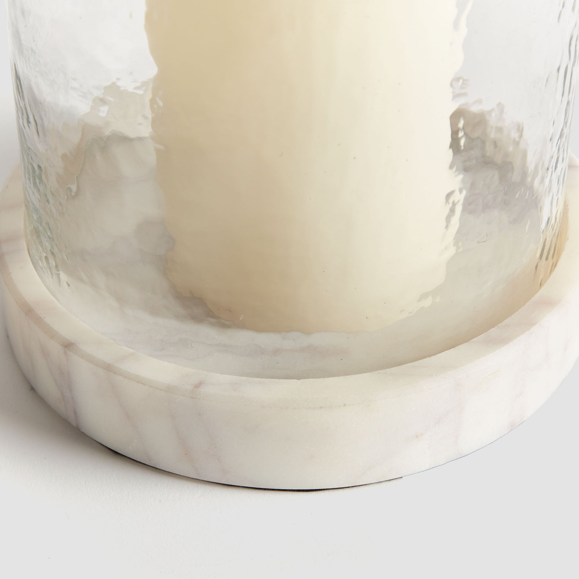 Marble and glass large hurricane - stylish home accent (Image2).