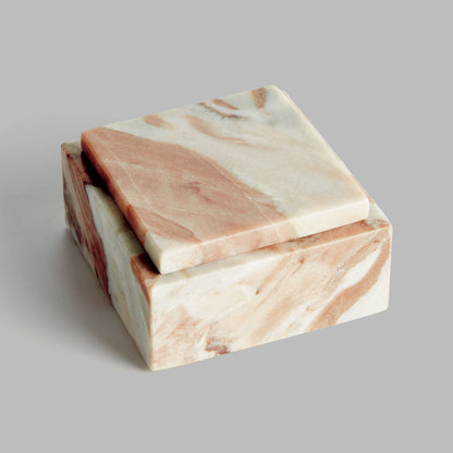 Marble square lidded box - stylish home accent (Image3).