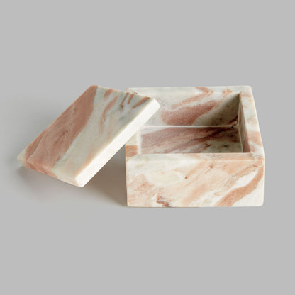 Marble square lidded box - stylish home accent (Image5).