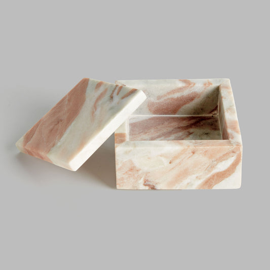 Marble square lidded box - stylish home accent (Image5).