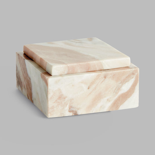 Marble square lidded box - stylish home accent (Image6).
