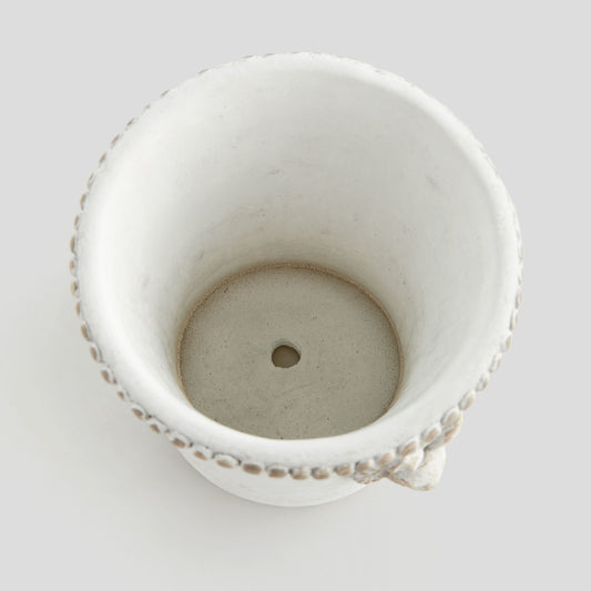 Medium speckled concrete rabbit pot - stylish home accent (Image2).