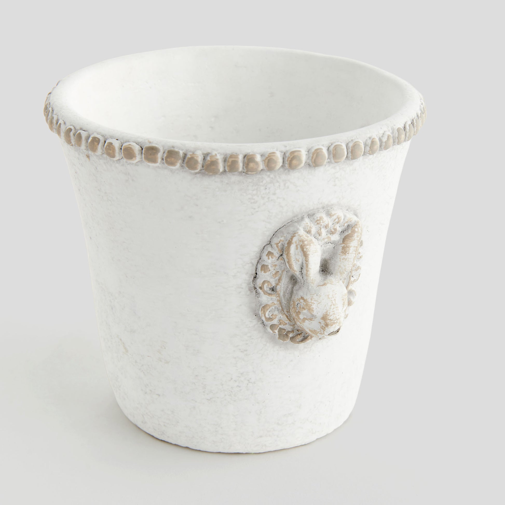 Medium speckled concrete rabbit pot - stylish home accent (Image3).