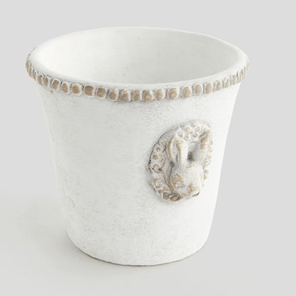 Medium speckled concrete rabbit pot - stylish home accent (Image3).