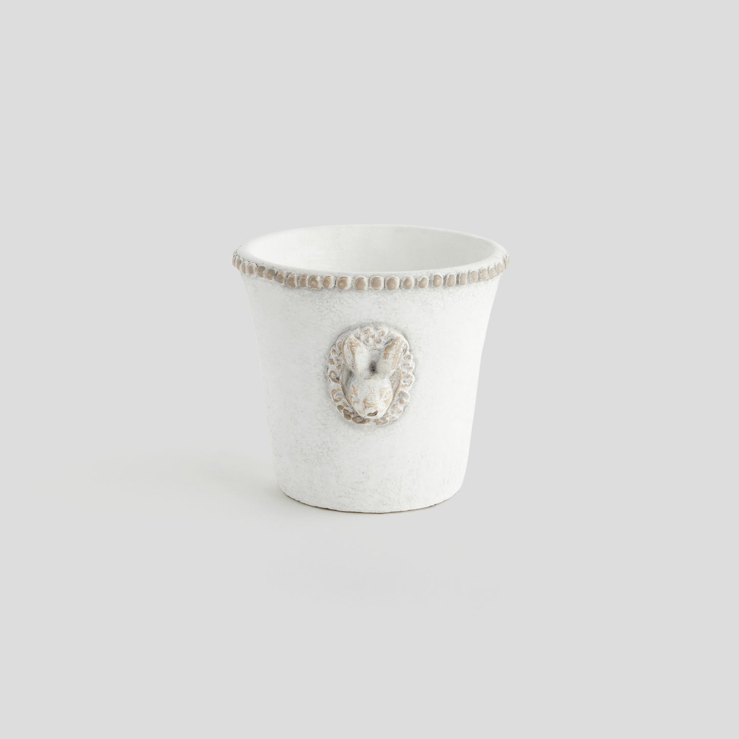 Medium speckled concrete rabbit pot - stylish home accent (Image4).