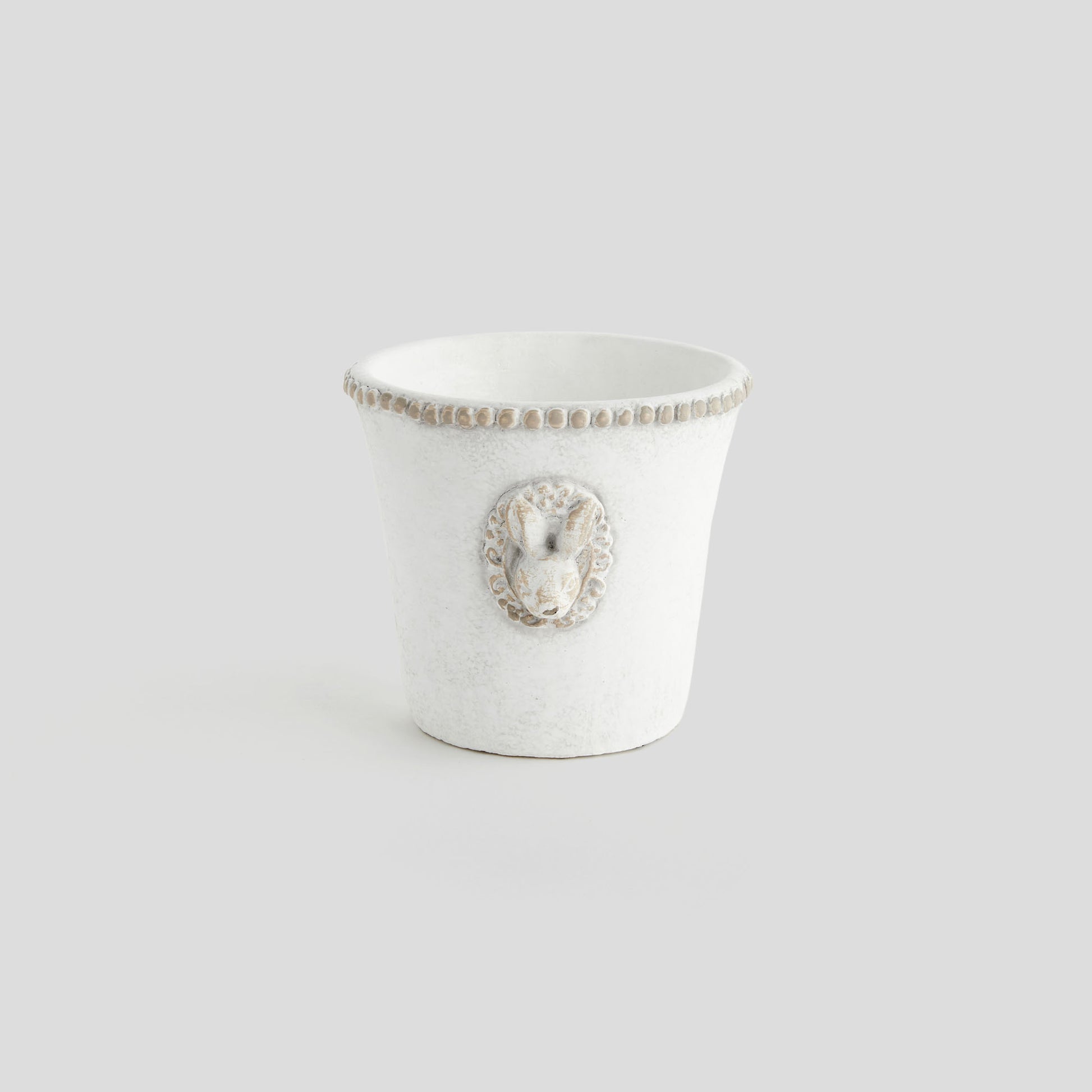 Medium speckled concrete rabbit pot - stylish home accent (Image4).