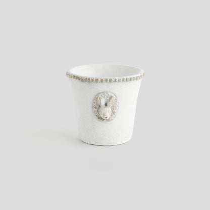 Medium speckled concrete rabbit pot - stylish home accent (Image4).
