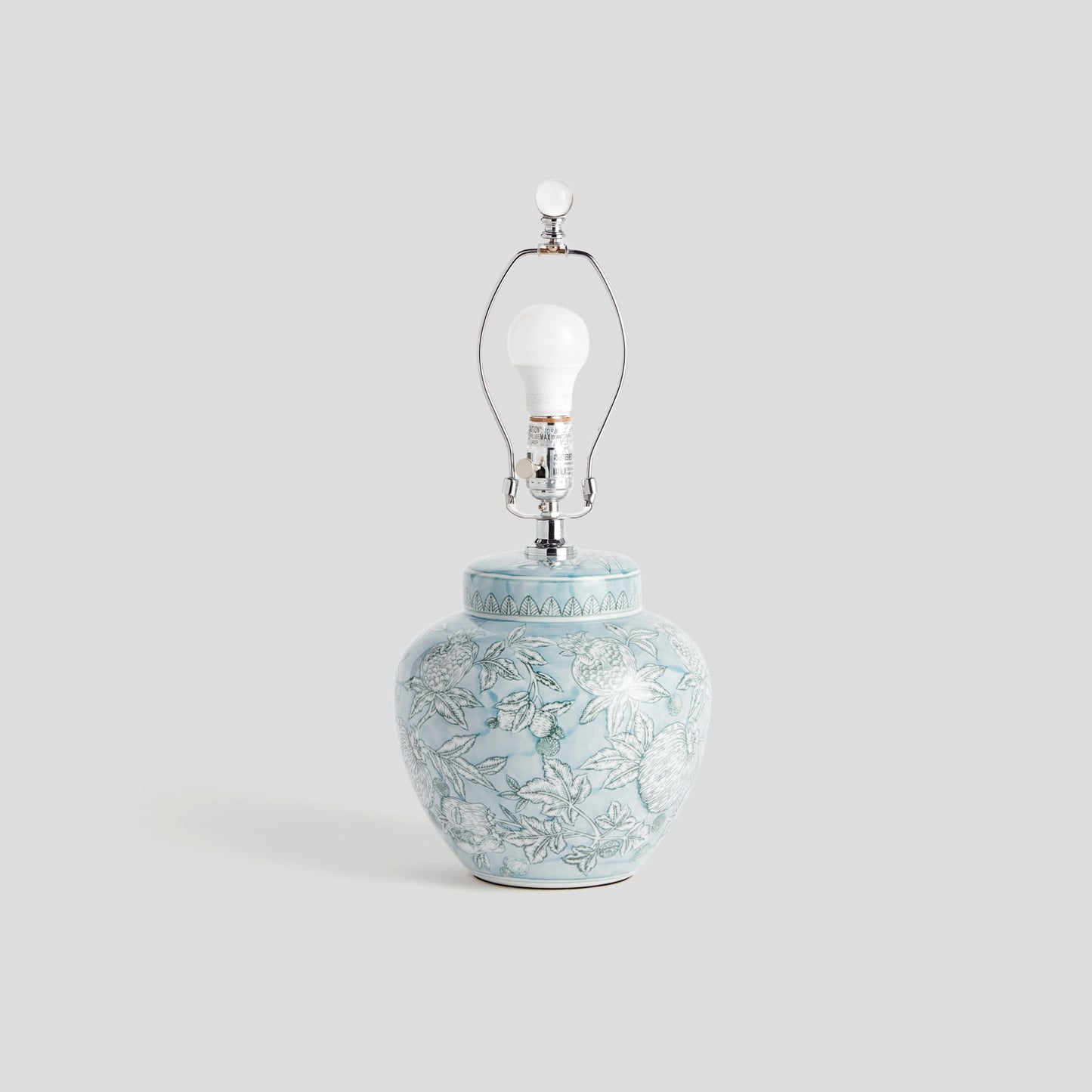 Mini blue chinoiserie hand-painted porcelain lamp - stylish home accent (Image2).