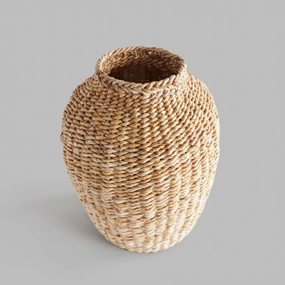 Natural abaca teardrop large vase - stylish home accent (Image4).
