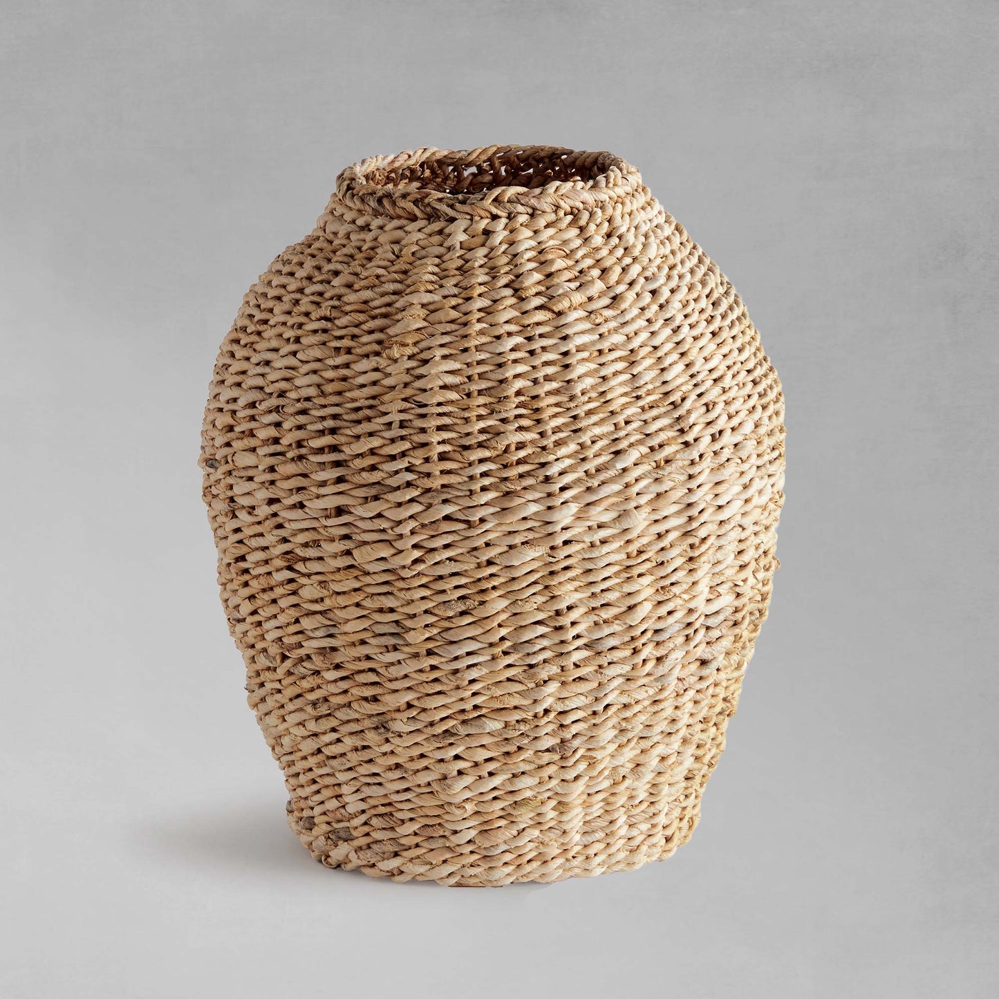 Natural abaca teardrop small vase 14 inch - stylish home accent (Image1).