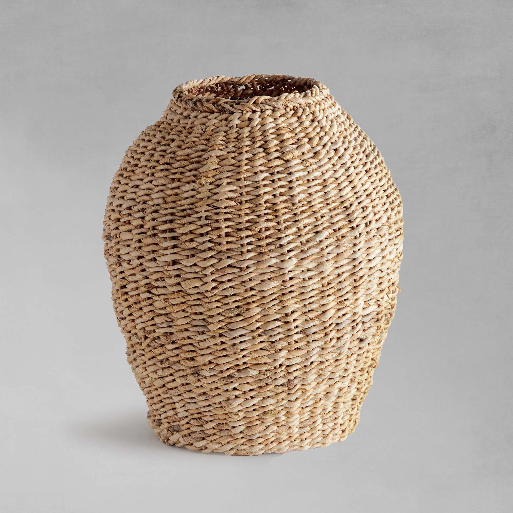 Natural abaca teardrop small vase 14 inch - stylish home accent (Image1).
