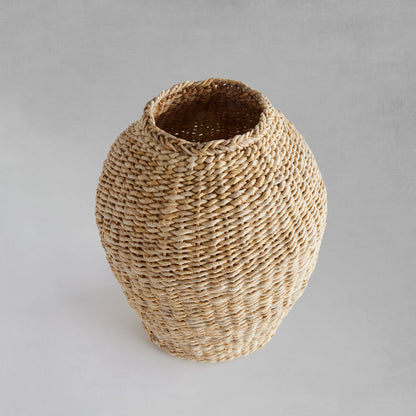 Natural abaca teardrop small vase 14 inch - stylish home accent (Image4).