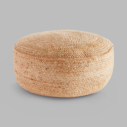 Natural jute round pouf - stylish home accent (Image5).