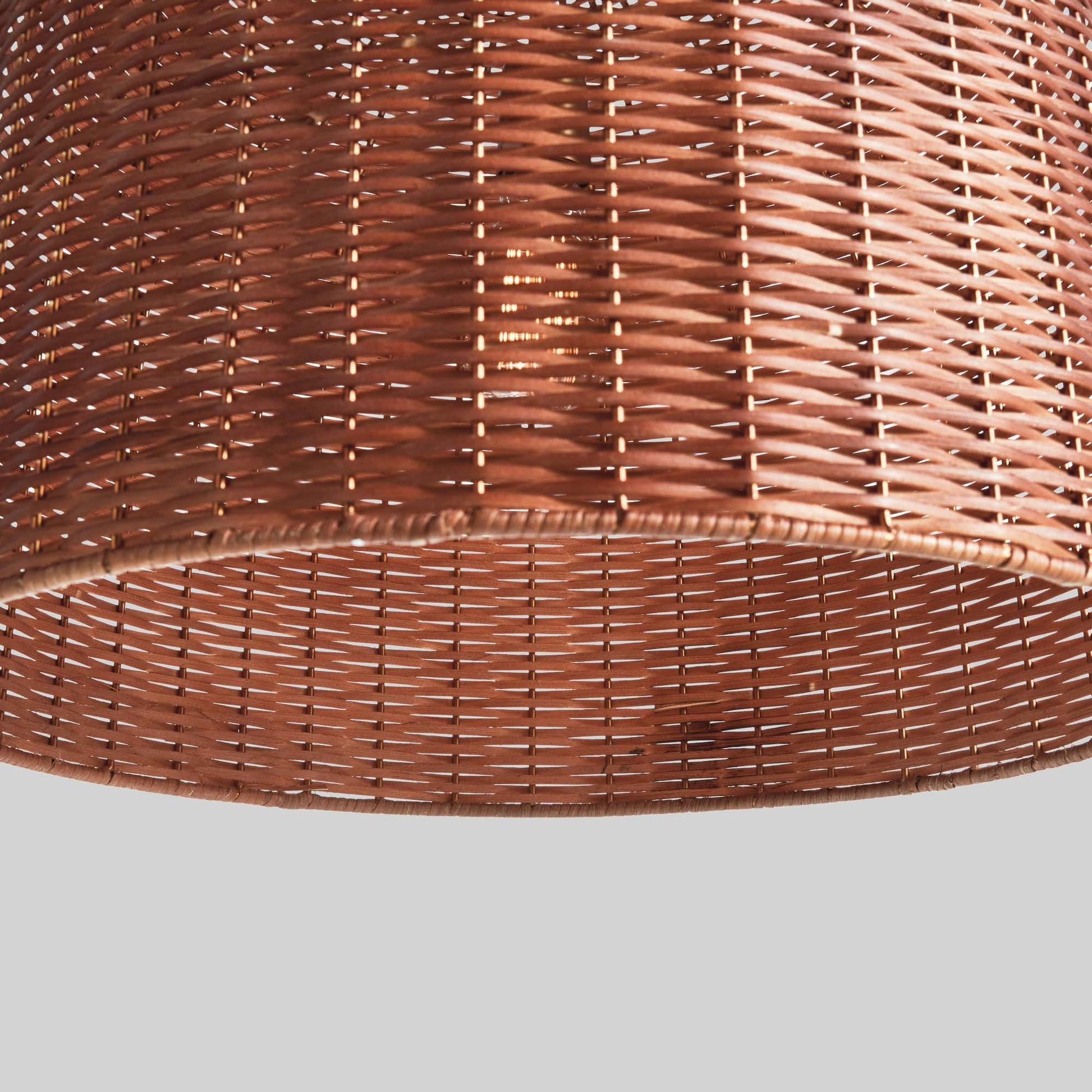 Natural rattan bell pendant 22 inch - stylish home accent (Image3).