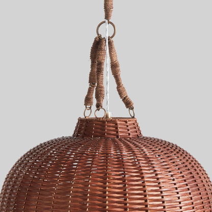 Natural rattan bell pendant 22 inch - stylish home accent (Image4).