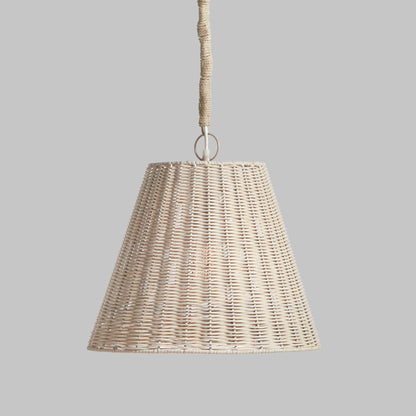 Natural rattan small pendant 16 inch - stylish home accent (Image1).