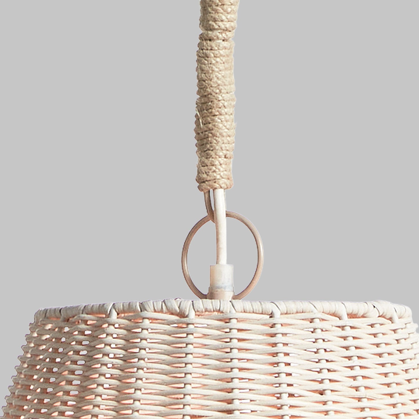 Natural rattan small pendant 16 inch - stylish home accent (Image5).