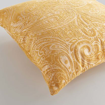 Ochre paisley square indoor-outdoor pillow 24 inch - stylish home accent (Image5).