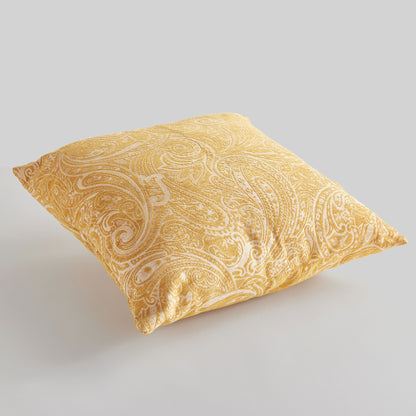 Ochre paisley square indoor-outdoor pillow 24 inch - stylish home accent (Image6).