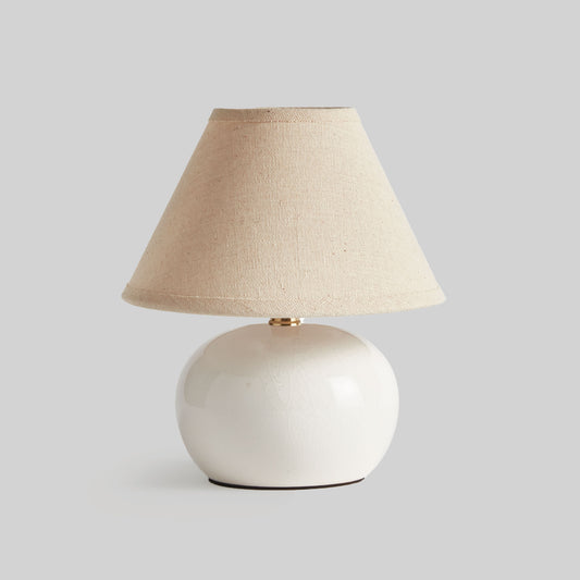 Off-white ceramic mini lamp - stylish home accent (Image1).