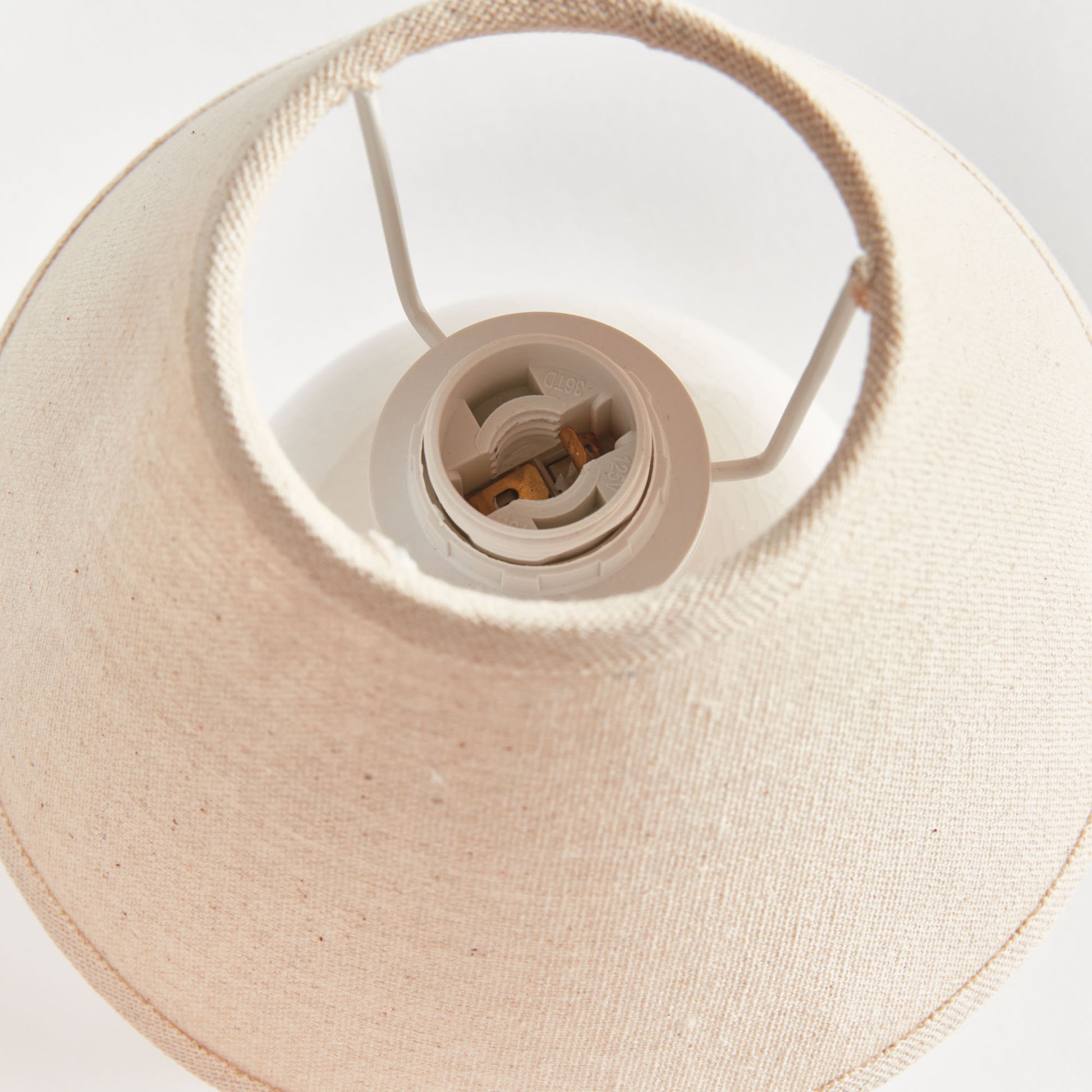 Off-white ceramic mini lamp - stylish home accent (Image2).