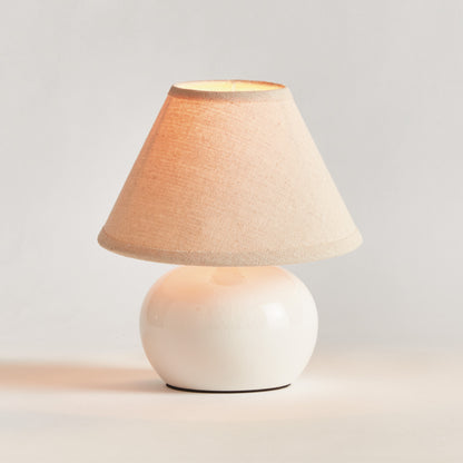 Off-white ceramic mini lamp - stylish home accent (Image4).