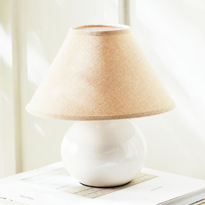 Off-white crackle glaze mini lamp - stylish home accent (Image9).