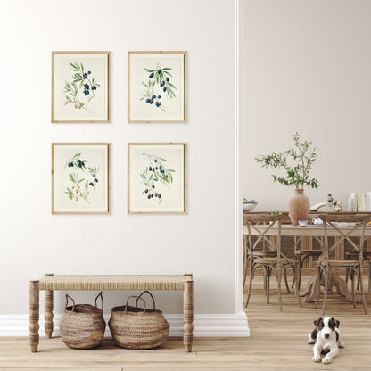 Olive branch gallery wall (set of 4) - stylish home accent (Image3).