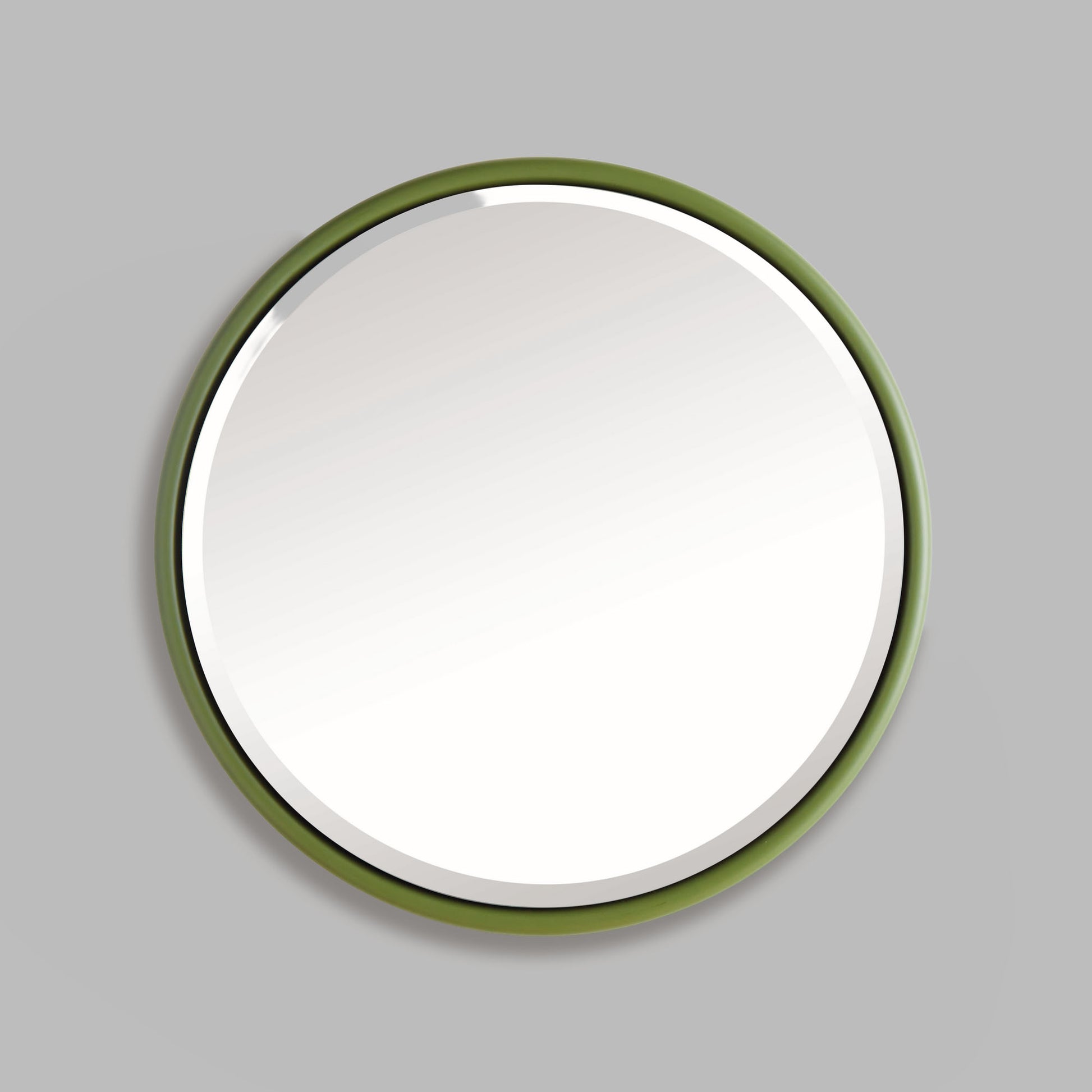 Olive green round beveled mirror 25 inch - stylish home accent (Image3).